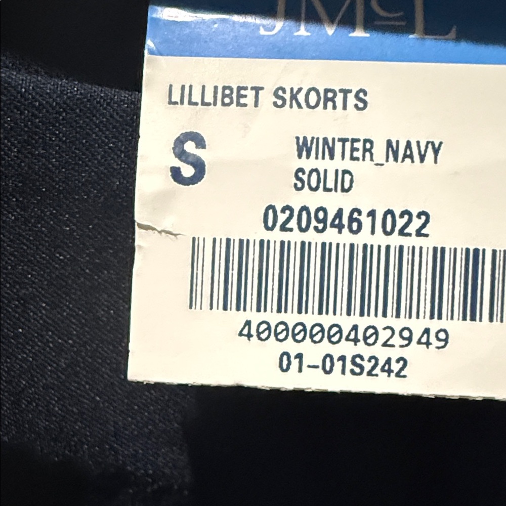 J. McLaughlin Navy Mini Skirt with Button Accents - Picture 4 of 4